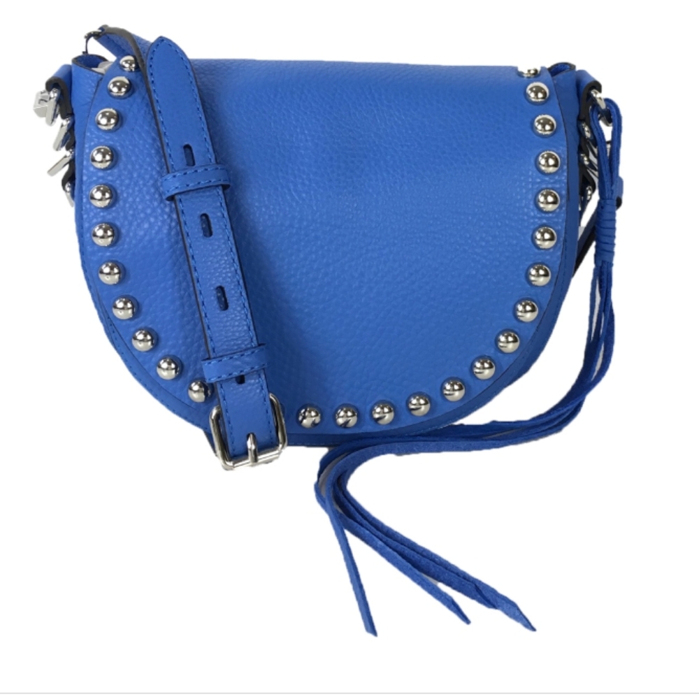 Rebecca Minkoff Stylish Blue Studded Women's Bag